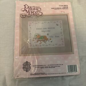 Cross Stitch Kit Baby's Arrival Precious Moments  131-03 Vintage unopened 1983